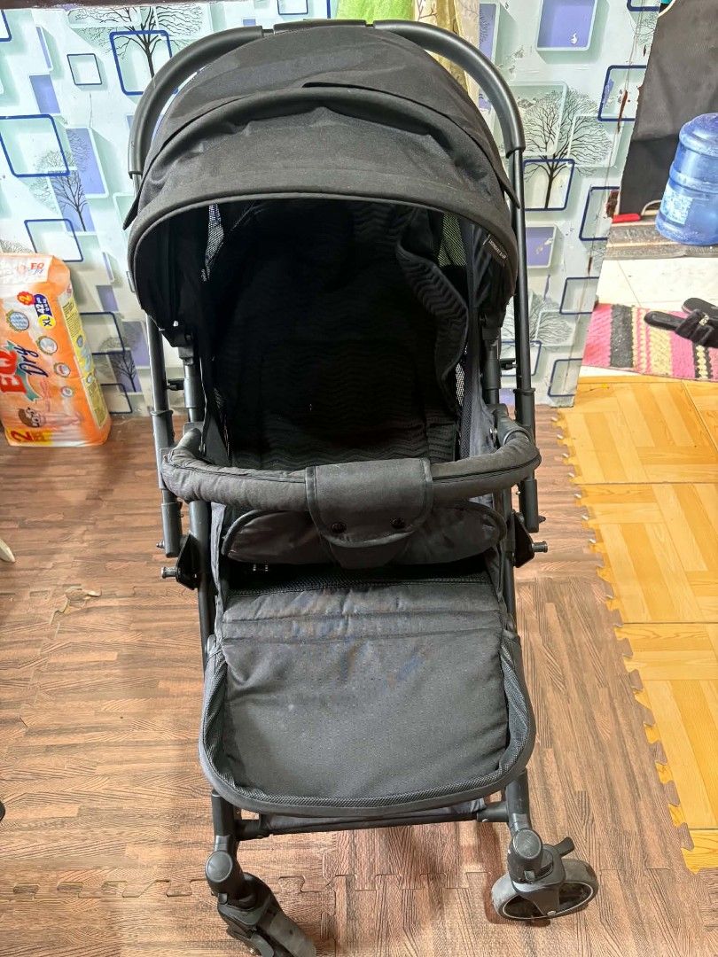 Black Baby Stroller (Category: Strollers) located in Davao. Submitted by dessamiho25 (Listing ID 1464616425, Image 1). Description: - Lightweight and easy to maneuver black baby stroller - Canopy provides ample shade for your little one - Convenient storage basket underneath for essentials - Folds compactly for easy storage and travel - Perfect for daily walks and on-the-go adventures - Ready for a new loving home!.