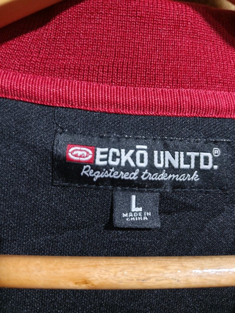black full-zip Ecko Unltd track jacket , Lenght 29", Width 24 (Category: Coats, Jackets and Outerwear) located in Camalaniugan. Submitted by thrifter10 (Listing ID 1464696109, Image 3). Description: .