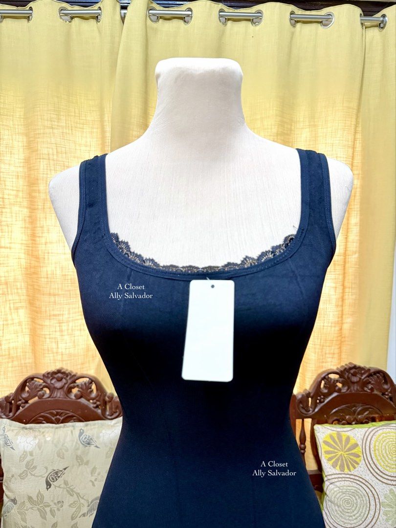 Black Lace Camisole Bodysuit (Category: Others Tops) located in Bulacan. Submitted by allysalvador11 (Listing ID 1464763527, Image 3). Description: COLOR MAY VARY DUE TO LIGHTNING Size L (Fits 29-32 stretchable) BRAND NEW DECLUTTERING If in doubt, don’t buy! ❌Pass sa maselan. Let’s not waste each other’s time Pls read before ordering. Actual pic posted All prices are fixed. No haggling Strictly PAYMENT FIRST & Shipping only We can also do LALAMOV