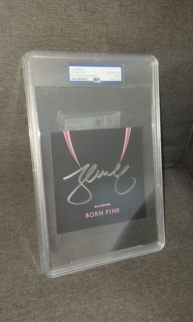 Blackpink Jennie Signed Autographed CD Insert Card PSA Authenticated (Category: CDs & DVDs) located in Mandaluyong City. Submitted by kbkcardsph (Listing ID 1463400195, Image 1). Description: Permission to Post Admins. PSA Authenticated Verified Signed CD Insert of Jennie (Blackpink) (Signed Rodman Card not included. Serving as indentifier only to avoid image stealing.) On hand. Shipping from Metro Manila. Asking price : P 20k.