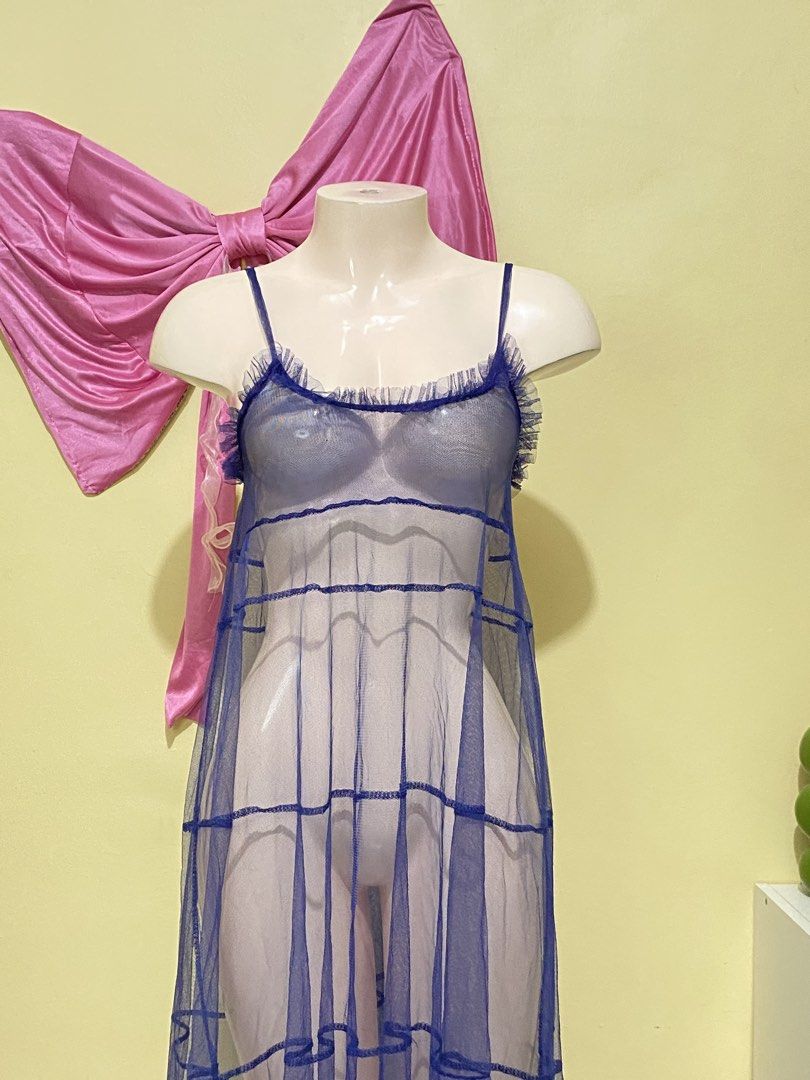 BLUE LACE MESH DRESS (Category: Undergarments & Loungewear) located in Dasmarinas. Submitted by hannah.oakph (Listing ID 1464643204, Image 2). Description: .