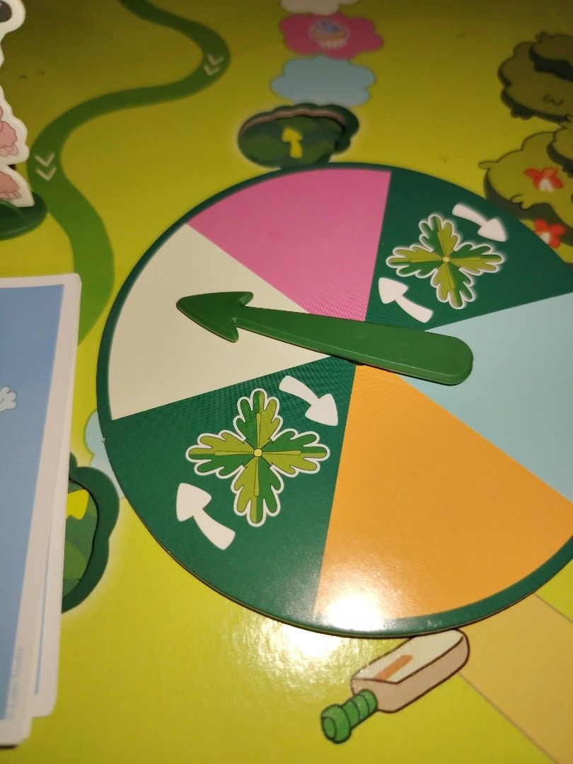 Bluey Shadowlands Board Game for 2-4 Players (Category: Board Games & Puzzles) located in Santiago. Submitted by aceheart0118672 (Listing ID 1464647561, Image 3). Description: - Bluey Shadowlands Board Game - Fun for 2-4 players - Includes: game board, character pawns, spinner, and cards - Objective: Race to the finish and collect tasty cupcakes! - Perfect for family game nights - All pieces accounted for.