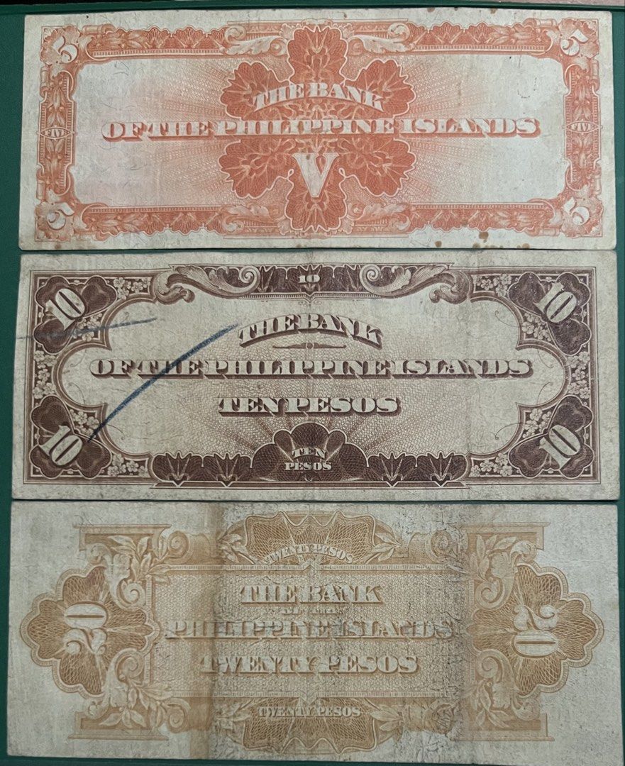 BPI - January 1, 1920 SET - 5p, 10p, & 20p (Category: Currency) located in Makati City. Submitted by rpm0704 (Listing ID 1464612634, Image 2). Description: Sold as SET.