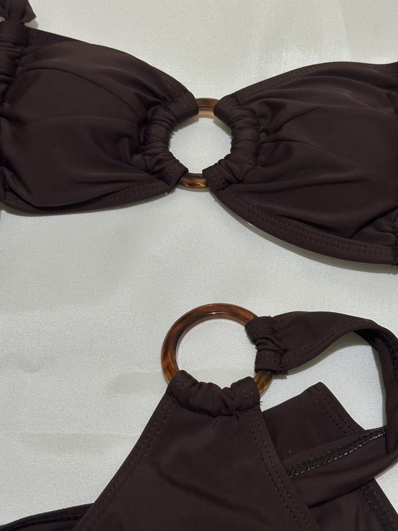 Brown Bikini Set (Category: Bikinis & Swimsuits) located in Bacoor. Submitted by outthecloset (Listing ID 1464577828, Image 2). Description: • size XS (as indicated on tag) • like new — worn once for pictures only • no flaws/issues • actual item is the one in the photos • stretchable/fitted when worn • bacoor city, cavite location please check measurements before buying. no return/refund once purchased. feel free to message me if you have any que