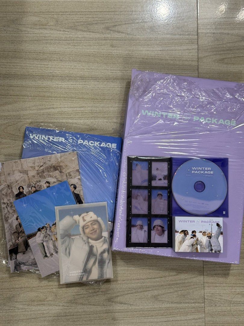 BTS 2021 Winter Package (Category: K-Wave Merchandise) located in San Juan City. Submitted by virgodump_ (Listing ID 1464695012, Image 1). Description: Inclusions: - photobook - CD - photo set - mini photo box - poster - 6 cut film photo (V) Mop: gcash/bank transfer Mod: sdd/j&t Location: San Juan City.