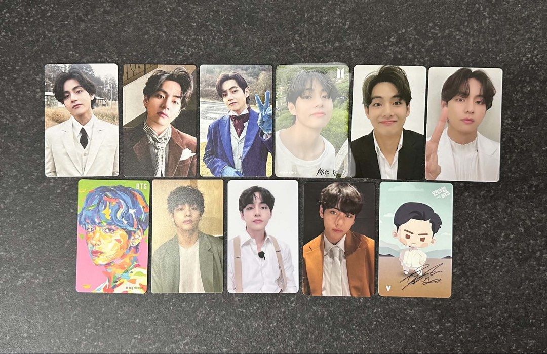 BTS KIM TAEHYUNG PCS (Category: K-Wave Merchandise) located in Quezon City. Submitted by yuji_kofi13 (Listing ID 1464657166, Image 2). Description: can contact me sa facebook for the video condition of pcs x- shaded means sold.