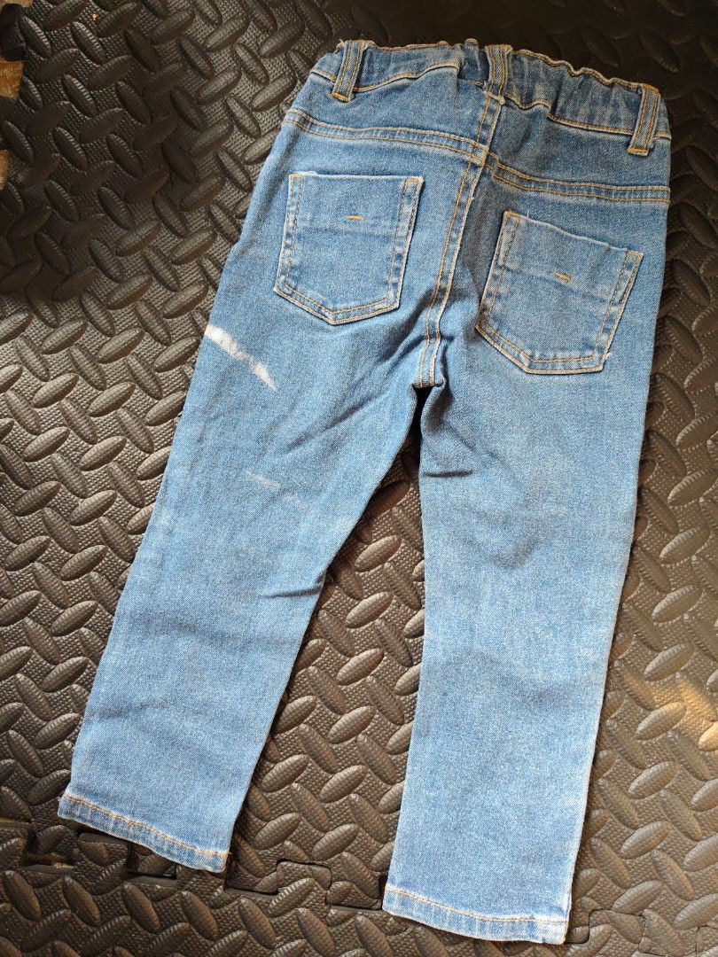Bundle of 2 - Denim Pants (2-3yrs old) (Category: Babies & Kids Fashion) located in Quezon City. Submitted by zs.onlinehub (Listing ID 1464645024, Image 3). Description: - Cute Disney Baby jeans - Features all-over Mickey Mouse graphics - Elastic waistband for ultimate comfort - Ideal for everyday wear - Measurements available in photos.