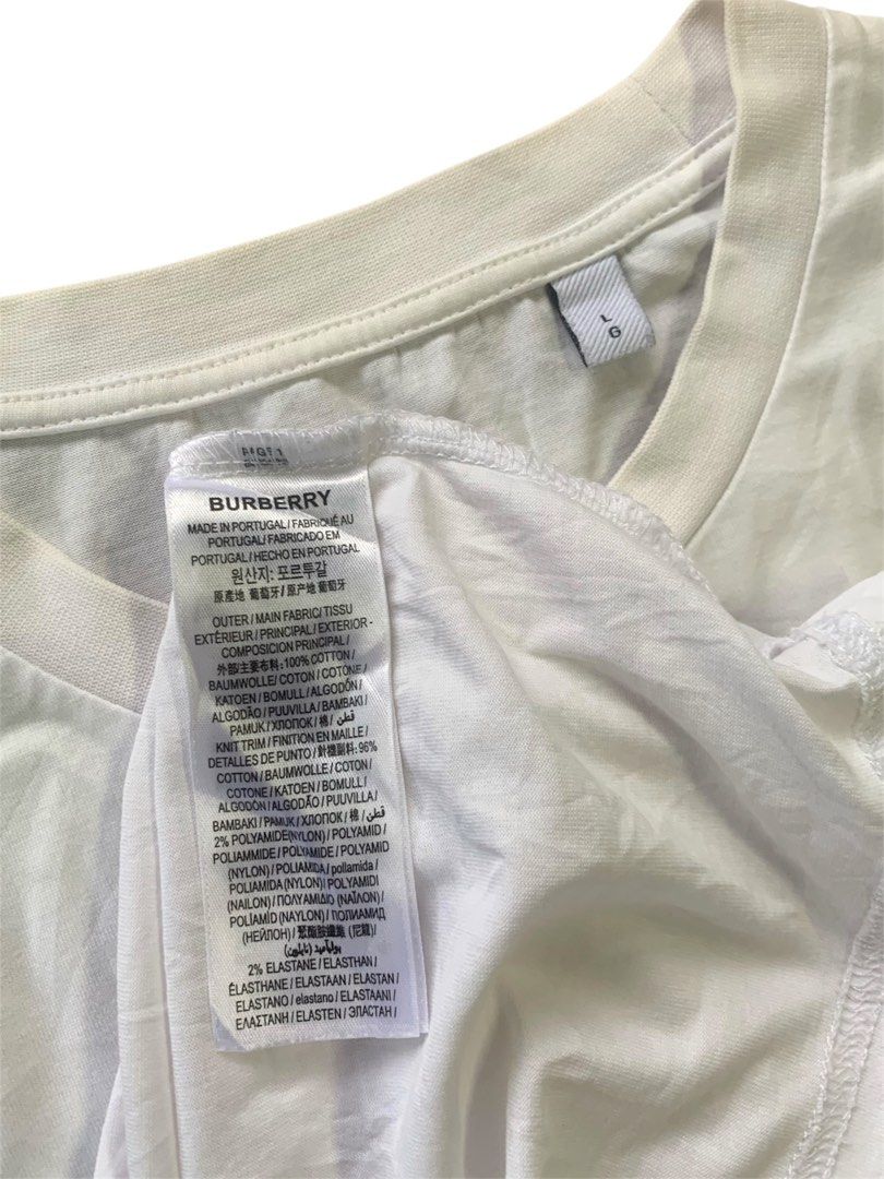 Burberry (Category: Tshirts & Polo Shirts ) located in Manila. Submitted by lyf_7hrift (Listing ID 1464659967, Image 3). Description: Burberry Shirt P400 27.5L 20W Dimes 10/10 Color Rate Asnew Condition.