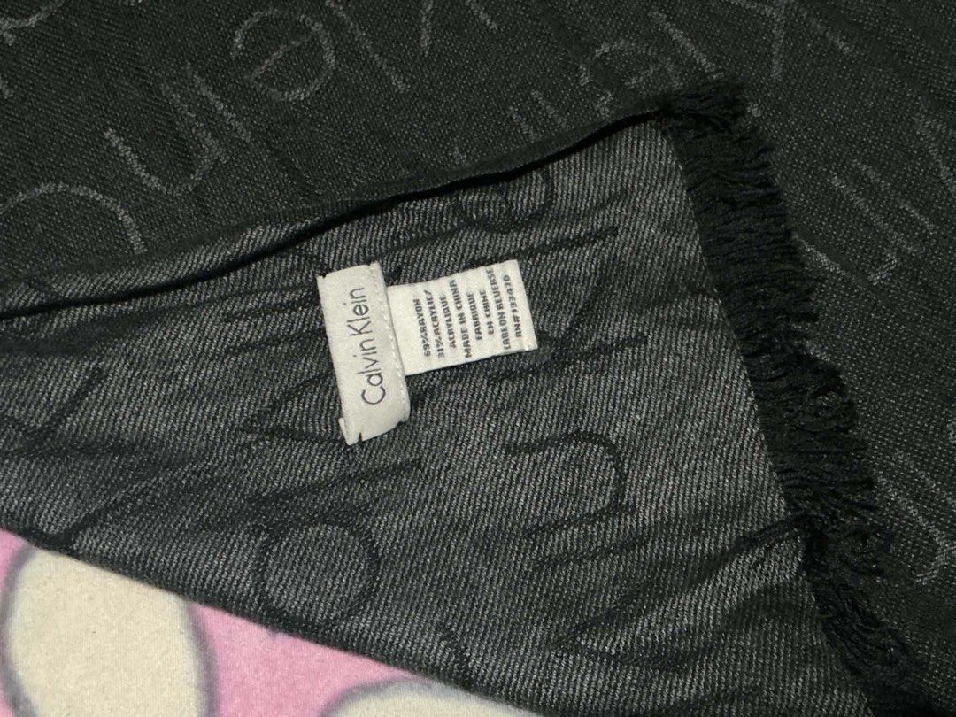 Calvin klein scarf (Category: Coats, Jackets and Outerwear) located in Angeles City. Submitted by ritenianstuff (Listing ID 1464646998, Image 2). Description: Authentic ck scarf measurements on photos Add sf 55 Gcash payment Lp posted.