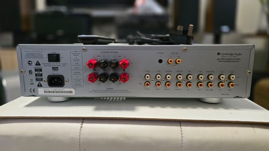 Cambridge Audio Azur 650A Integrated Amplifier (Category: Soundbars, Speakers & Amplifiers) located in Santa Rosa. Submitted by jingjingthecat (Listing ID 1464632764, Image 1). Description: - Cambridge Audio Azur 650A integrated amplifier - Sleek silver finish - Multiple inputs for CD, Tuner/DAB, DVD, Aux, MP3 players - Headphone output for private listening - Speaker terminals for your speakers - Includes original power cable and remote control 