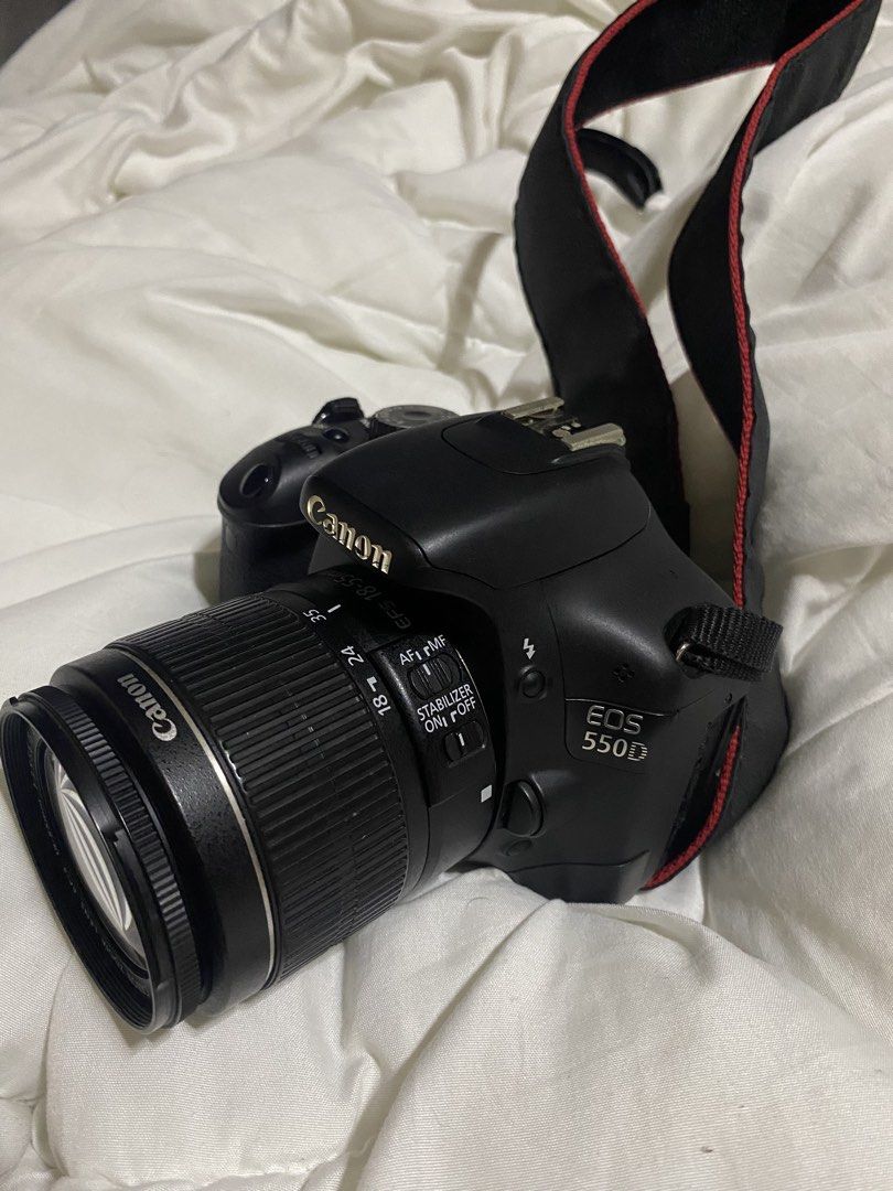 Canon EOS 550D DSLR Camera with 18-55mm Lens (Category: Cameras) located in Manila. Submitted by misora.30 (Listing ID 1464580008, Image 2). Description: -Canon EOS 550D DSLR Camera - 8/10 BODY COSMETICS (Can do meet up within nearby areas) - Includes Canon EF-S 18-55mm Kit Lens - Comes with Original Canon Strap - Includes Lens Cap - Ideal for beginner photographers You may send me a message for sample pictures of the camera and for more details.