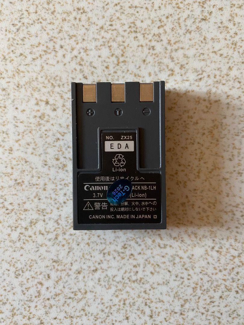 Canon NB-1LH Battery (Category: Batteries & Chargers) located in Manila. Submitted by alijfloresca (Listing ID 1464630720, Image 1). Description: - Model: ACK-NB-1LH - Type: 3.7V Li-ion.