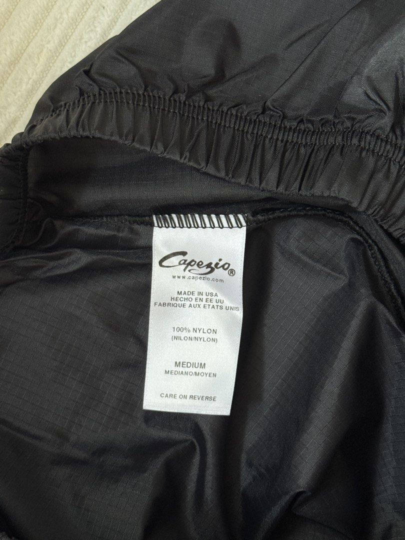 Capezio Rip Stop Shorts (Category: Shorts) located in Dasmarinas. Submitted by ella.i2 (Listing ID 1464625654, Image 2). Description: - Never been used - Brand: Capezio - Color: Black - Size: Medium - Material: 100% Nylon - Made in: USA - Features: Elastic waistband and leg openings - Ideal for: Warm-ups and practice - Benefits: Comfortable and lightweight.