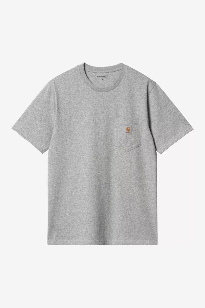 Carhartt Pocket T-Shirt Grey Medium (Category: Tshirts & Polo Shirts ) located in Mandaluyong City. Submitted by fuhtile (Listing ID 1464723344, Image 1). Description: - GUARANTEED AUTHENTIC - Kept the tag, bought in Hong Kong - Msg for actual photos - Brand: Carhartt - Item: Pocket Tee / T-Shirt - Color: Heather Grey - Size: Medium - Fit: Standard relaxed fit - Material: Soft, comfortable cotton - Features: Classic crewneck, short sleeves, and s