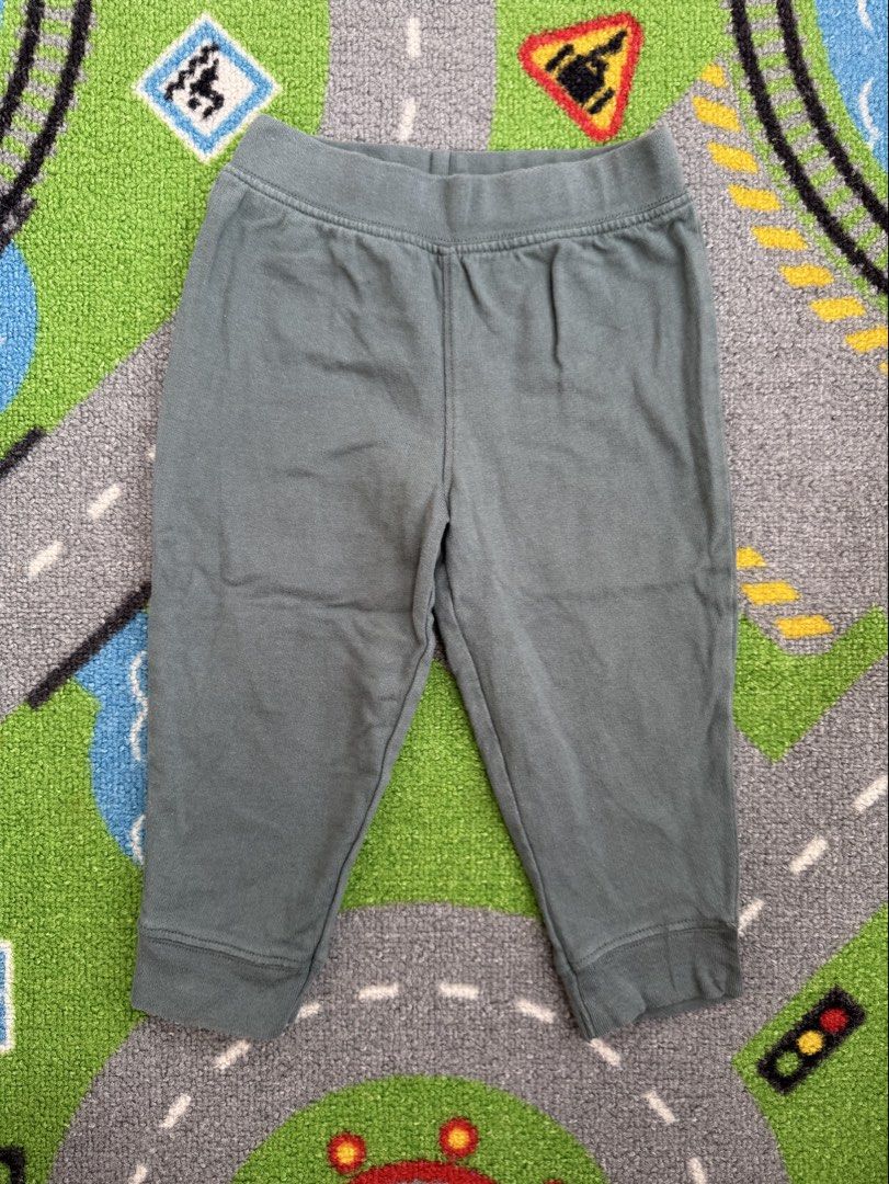 Carter’s Jogger Pants Sage Green Jogging (Category: Babies & Kids Fashion) located in Rizal. Submitted by preloovved (Listing ID 1464694421, Image 1). Description: Sage green baby jogger pants featuring an easy elastic waistband and soft ribbed ankle cuffs. A comfortable everyday essential for your little one. These baby jogger pants are a comfortable choice for your little one. They feature an elastic waistband and cuffed ankles for a secure fit