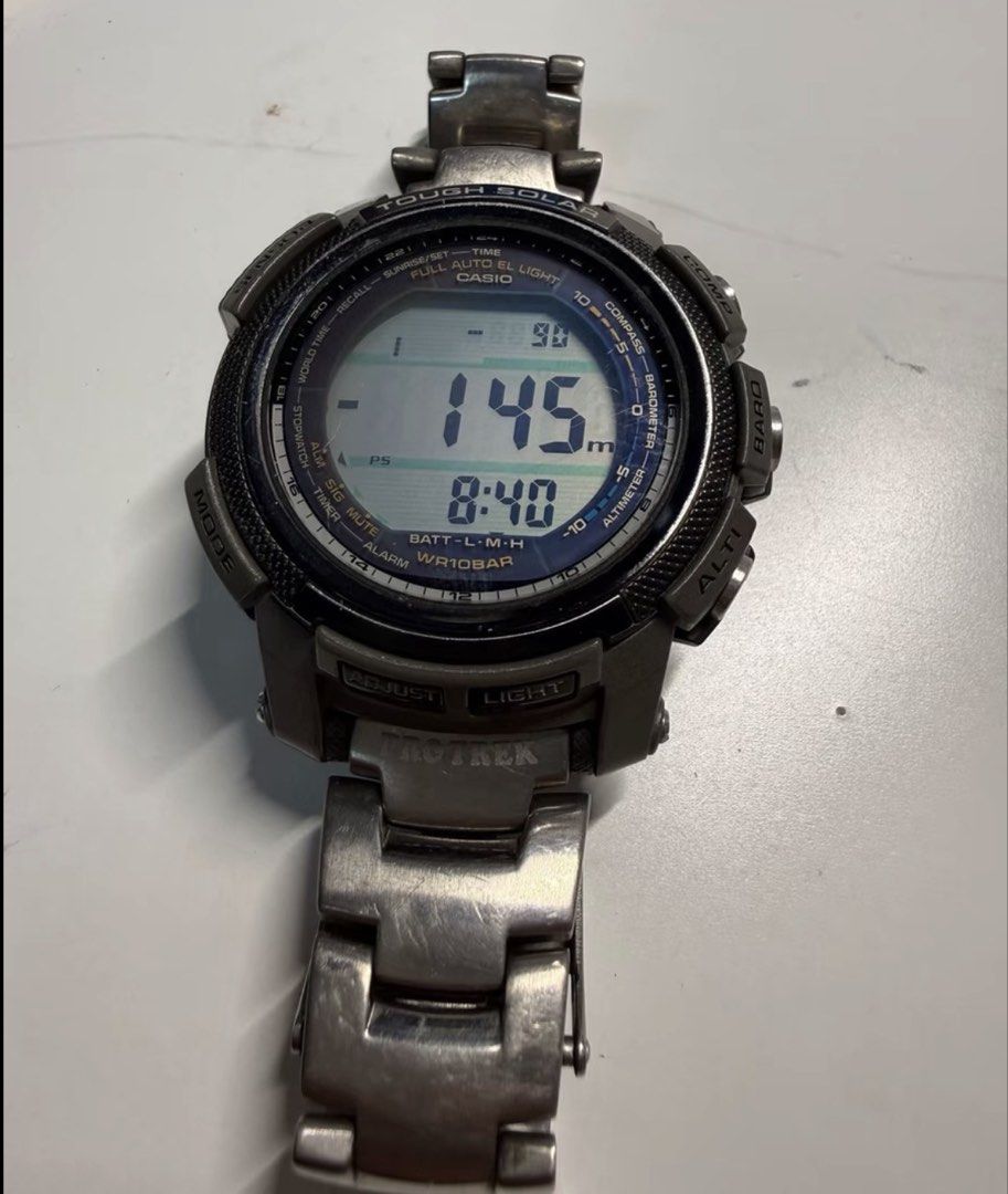 Casio pro trek PRG-200T （分類：手錶）位於 Hong Kong。 由 secondfind.0688 提交（商品編號 1464697979，圖片 3）。簡介： 關注且購買過本店產品 自動成為VIP客户 可享受永久包郵同打折服務 代友出！代友出！ 所有產品90%都係二手產品 所需影既位置已影 如覺得假，可以唔買 先查詢貨品出售與否狀態，所有貨品會以出Offer為準，接受offer後，會先hold貨品，及後等5-6日內會寄出。預期貨期只屬參考。 有以下兩種交易方面： 1. SF 寄件 2. 面交 注意⚠️注意⚠️ 不論選擇那一種交易方法，均需要先收取$100-$300作為按金，視乎物品價格而定 注意⚠️注意⚠️ 如選擇SF寄件，一律SF智能櫃只需補$7，唔係智能櫃補$16。而尾數我會負責 注意⚠️注意⚠️ 退款只限貨品破爛/真假問題 。