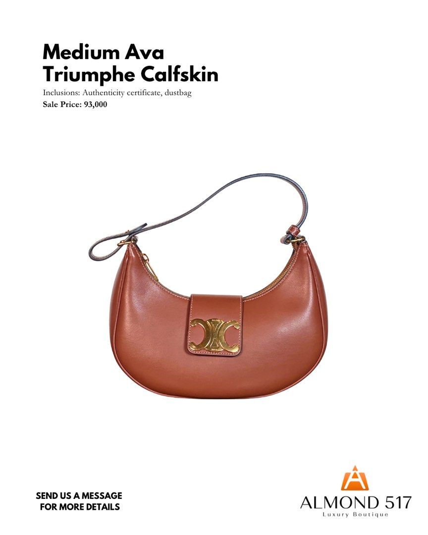 Celine Medium Ava Triumphe Calfskin bag (Category: Luxury Bags & Wallets) located in Taguig. Submitted by reimac_almond517 (Listing ID 1464668024, Image 1). Description: .