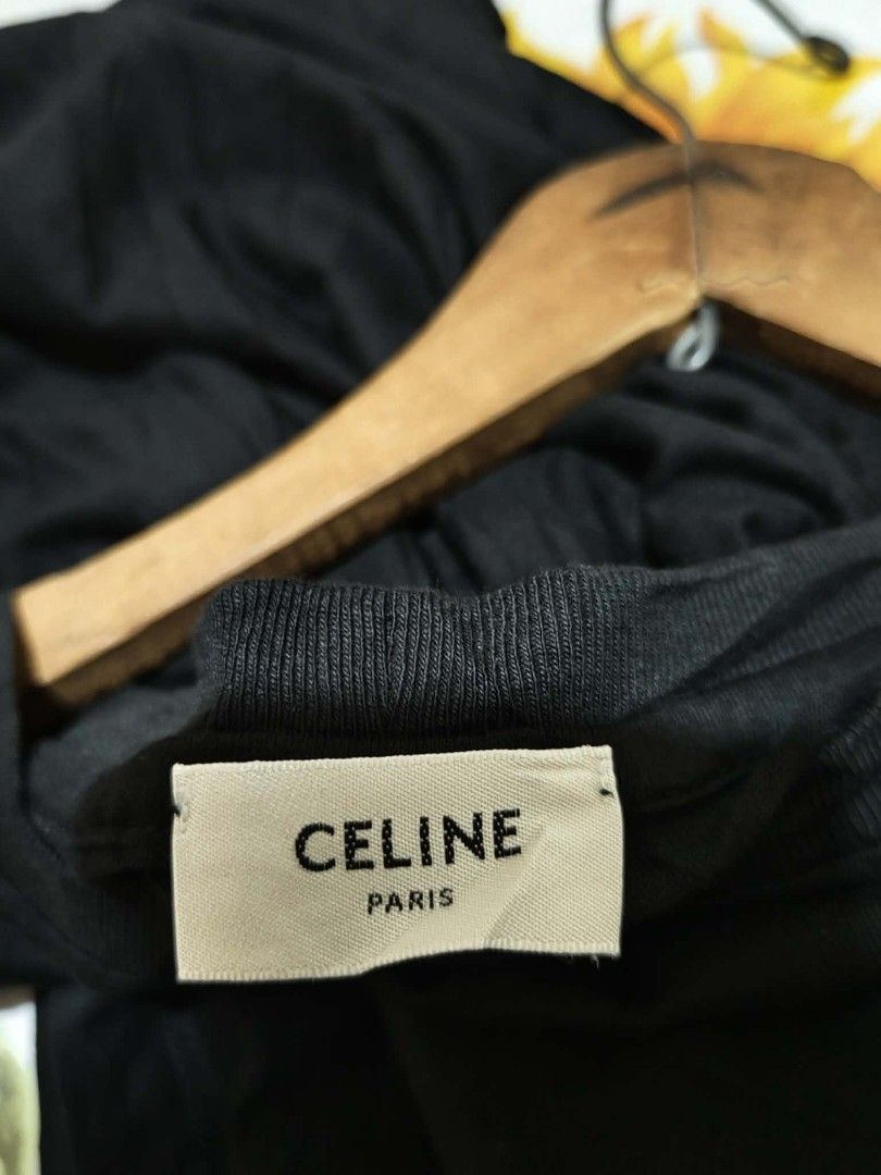 Celine Shirt (Category: Tshirts & Polo Shirts ) located in Tubigon. Submitted by negosyanthrift (Listing ID 1464613674, Image 2). Description: 🏷️99+sf size:large-xl 25x28 issue washable stain as new condition.