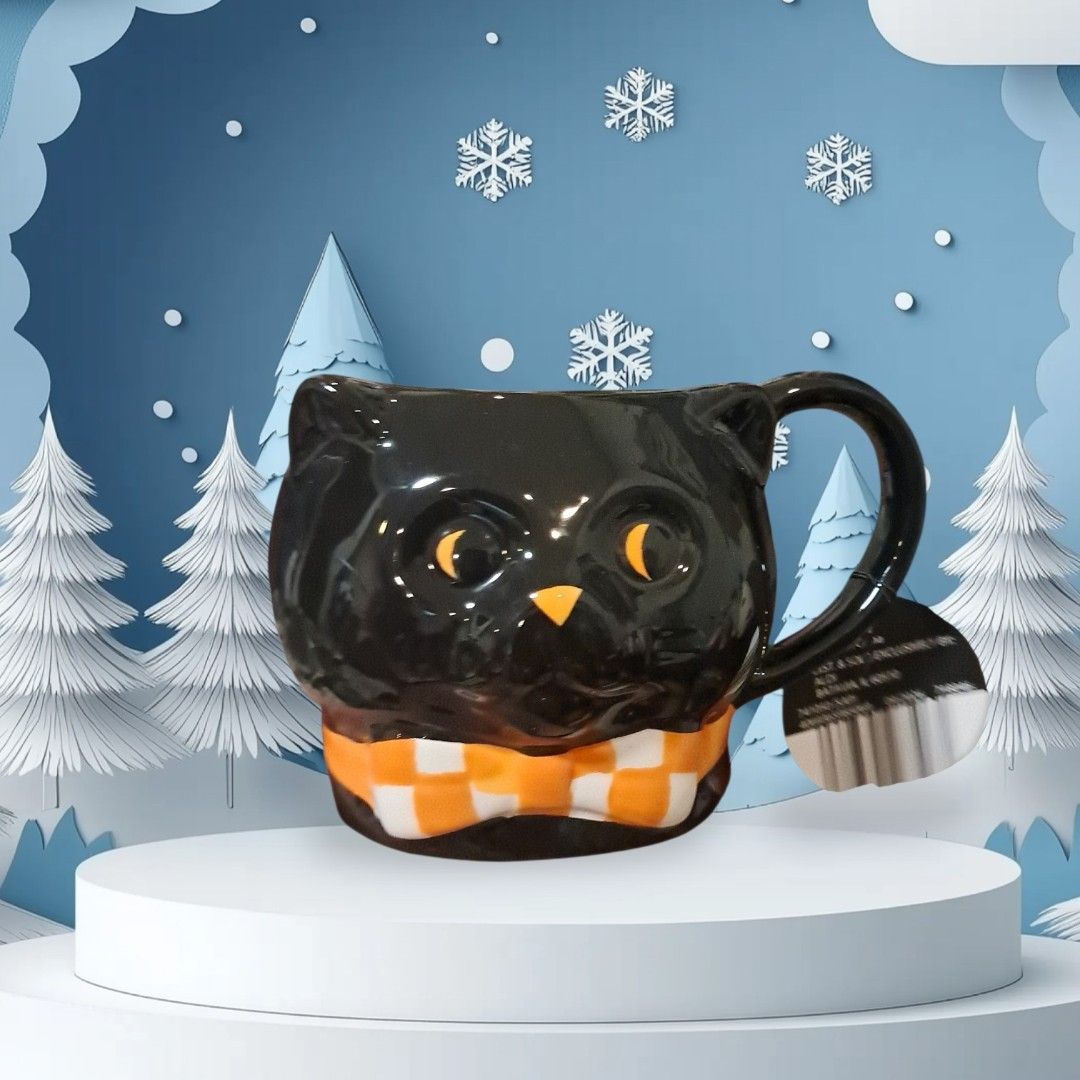 Ceramic cat mug (Category: Coffee & Tea Tableware) located in Marikina City. Submitted by mdcterencio (Listing ID 1464597153, Image 1). Description: malaki no flaws.