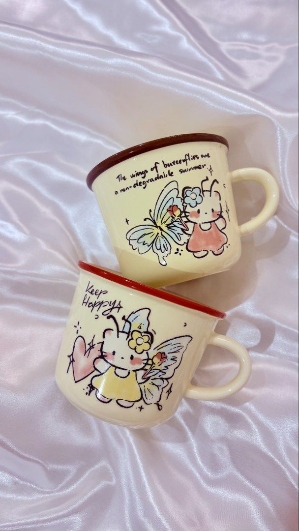 Ceramic cute mugs - 149 each! (Category: Coffee & Tea Tableware) located in Manila. Submitted by declutteringmyclosetttt (Listing ID 1464584227, Image 3). Description: - Adorable mug collection featuring Kitty, bears, flowers, and solid colors. - Fun text options like 'LUCKY' and 'Keep Happy' add a playful touch. - Ideal for your morning coffee, afternoon tea, or as a thoughtful gift. - Available in a variety of sizes and colors to suit your pref