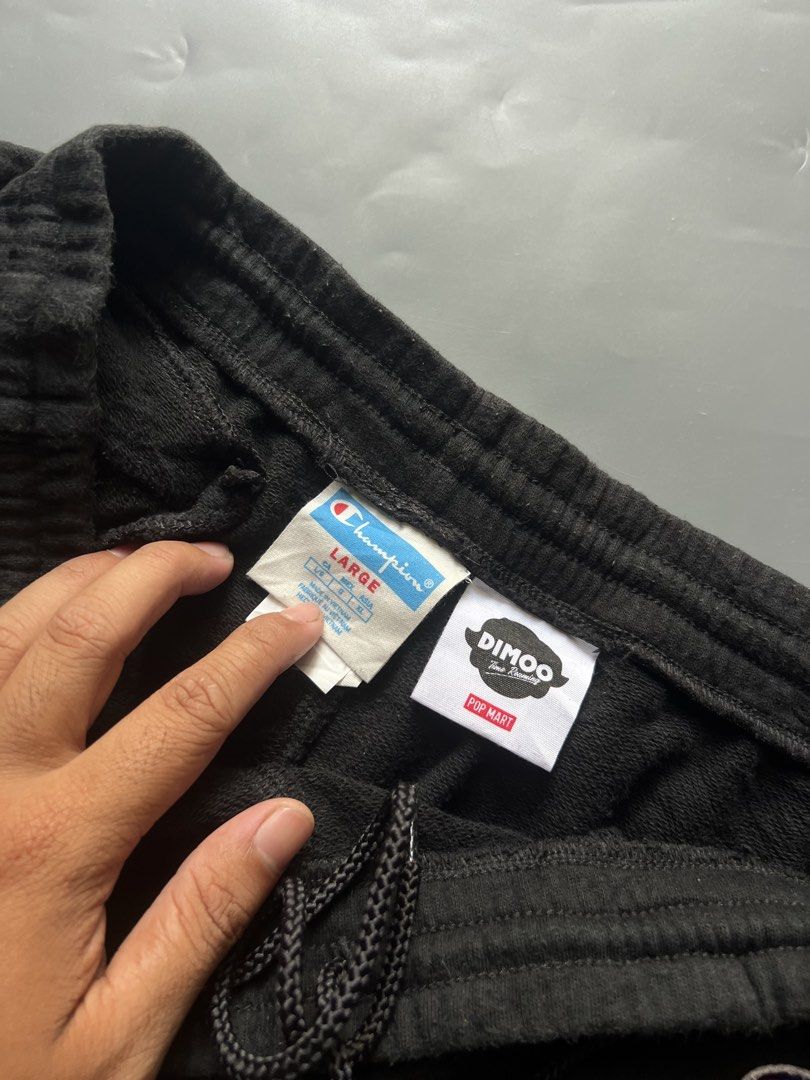 CHAMPION X DIMOO JOGGER (Category: Joggers) located in Manila. Submitted by thriftwhoop (Listing ID 1464676630, Image 3). Description: CHAMPION X DIMOO JOGGER PANTS Complete tags 30 up to 40 waistline by 35 length 14 thigh Good condition 9.8/10 color rate Need wash See details⬇️ .