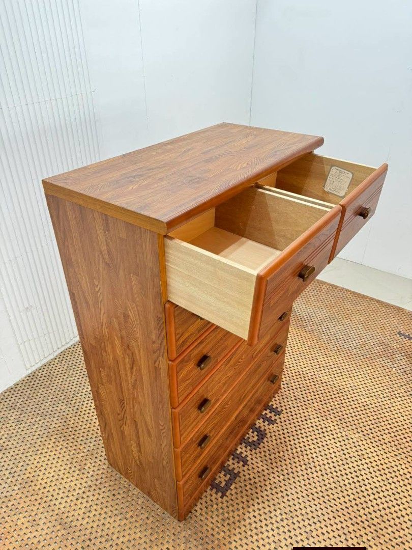 Chest Drawer (Category: Shelves, Cabinets & Racks) located in Meycauayan. Submitted by marygracecasimiro (Listing ID 1464581644, Image 3). Description: Wooden 7-Tier Chest of Drawers Price: 10,500 L35 x W17.5 x H52.5 In good condition💜💜.