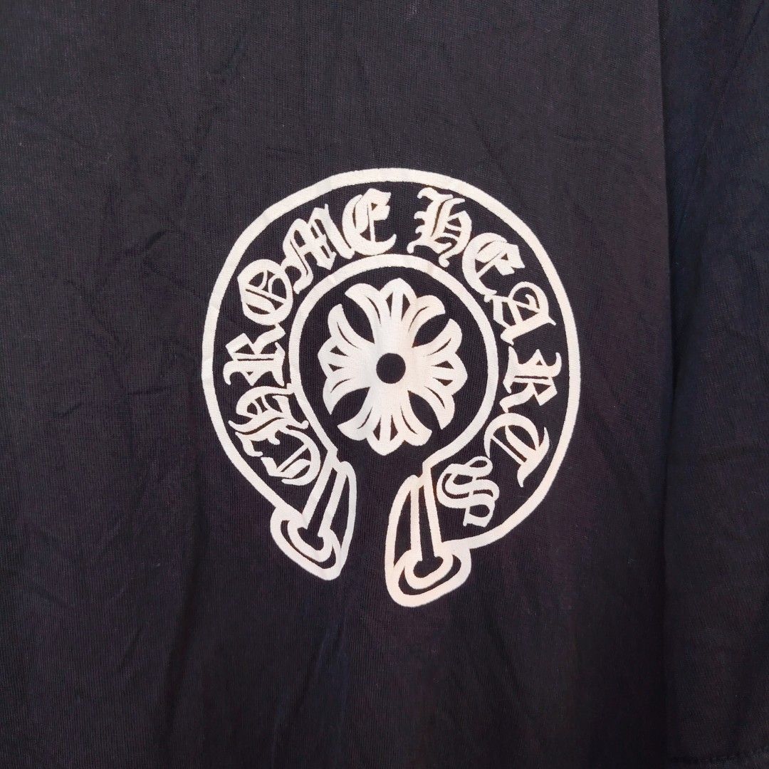 Chrome Hearts Honolulu T-Shirt Black (Category: Tshirts & Polo Shirts ) located in Manila. Submitted by maetots (Listing ID 1464585134, Image 2). Description: - Authentic Chrome Hearts black t-shirt - Features the iconic Chrome Hearts logo on the front - Large 'HONOLULU' graphic print on the back - Made from 100% premium cotton - Ideal for casual and stylish everyday wear.
