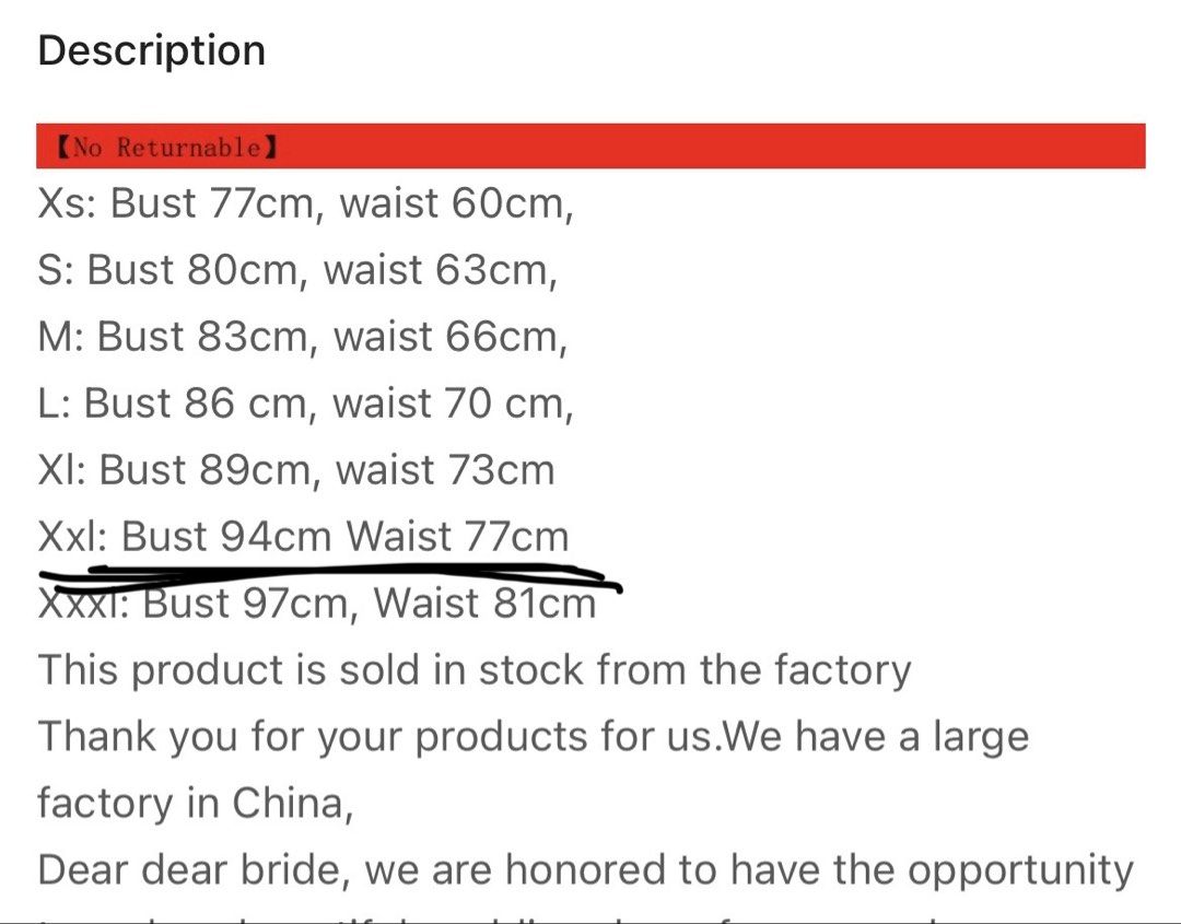 Civil Wedding Dress (Category: Evening dresses & gowns) located in Mariveles. Submitted by itskaths98 (Listing ID 1464626041, Image 2). Description: Brand new! For L to XL Xxl size but maliit sizing nila. Bought it for 1500+ Rfs. Not fit on me, and change of plans. .
