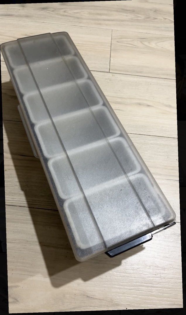 Clear Plastic Condiment Caddy with 6 Compartments (Category: Food Organization & Storage) located in Pasig City. Submitted by tylernchloe (Listing ID 1464621834, Image 1). Description: - Clear plastic caddy with 6 individual compartments. - Keeps your items organized and readily available..