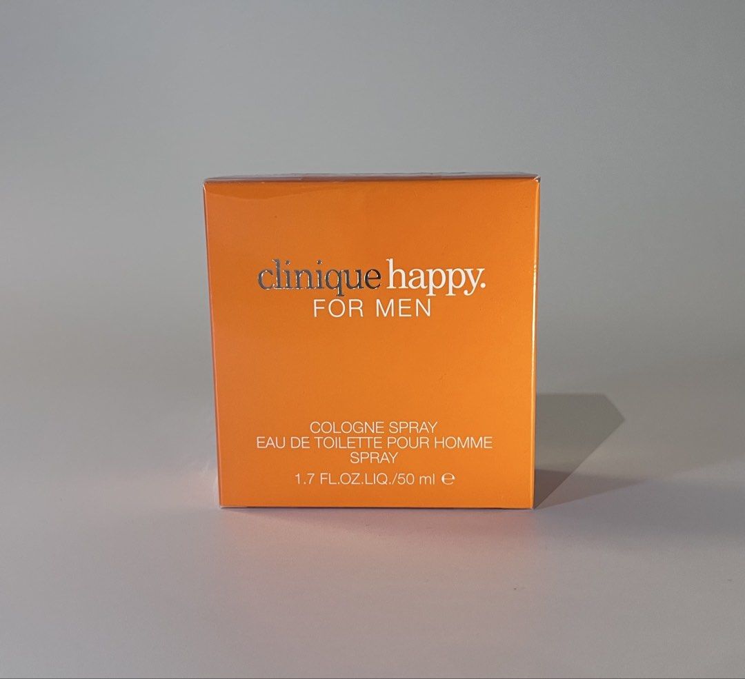 Clinique Happy Men 50ml (Category: Fragrance & Deodorants) located in Paranaque City. Submitted by verly_espera (Listing ID 1464597102, Image 1). Description: 100% Original not from DBX Available on hand.