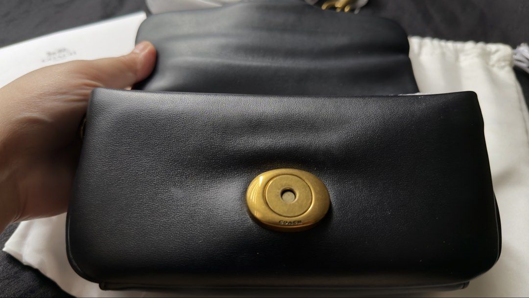Coach Pillow Tabby Shoulder Bag 18 Black (Category: Shoulder Bags) located in Manila. Submitted by msprsdntgo (Listing ID 1464576246, Image 3). Description: It was purchased nearly two years ago and has been used only a few times. RFS: I am barely using it and I'm also decluttering. * Still Negotiable SF will be shouldered by the buyer. Meetup - Makati Homes 1.