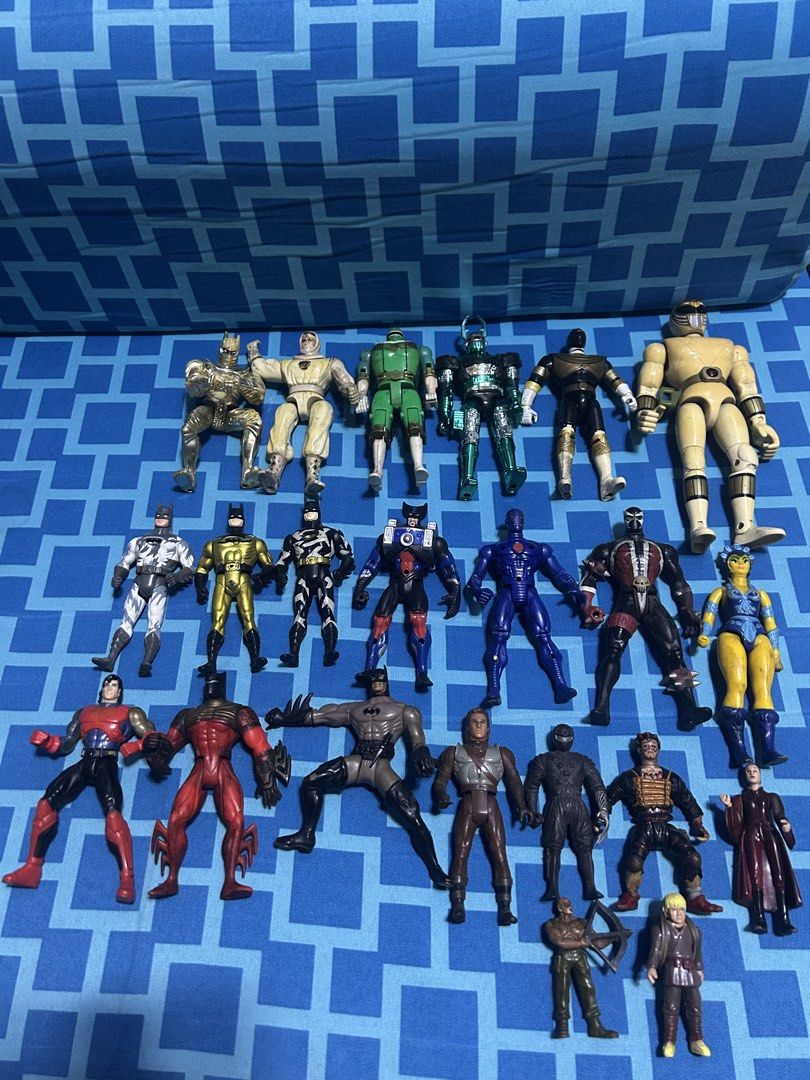 Lot or each pm (Category: Figurines & Statues) located in Manila. Submitted by lanceycey025890 (Listing ID 1464683618, Image 2). Description: - Bundle of assorted action figures - Features superheroes and other popular characters - Some figures are articulated for posing - Perfect for collectors and kids who love to play - Figures are from various series - Feel free to message me with any questions.