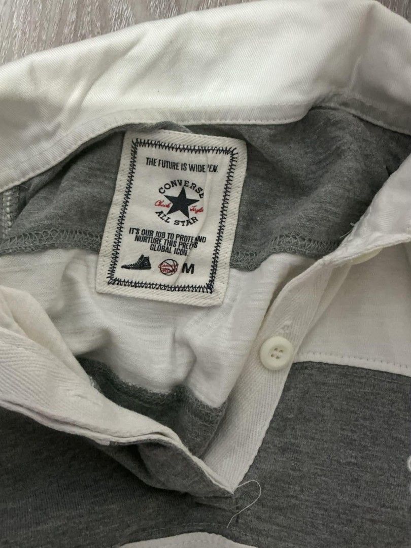 Converse All Star Striped Polo Top (Category: Shirts) located in Manila. Submitted by TCC.ETC (Listing ID 1464682628, Image 3). Description: Lightly used - J&t delivery - OG converse all star z.
