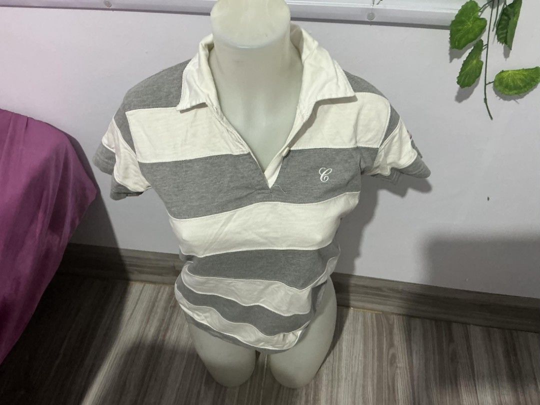 Converse All Star Striped Polo Top (Category: Shirts) located in Manila. Submitted by TCC.ETC (Listing ID 1464682628, Image 2). Description: Lightly used - J&t delivery - OG converse all star z.