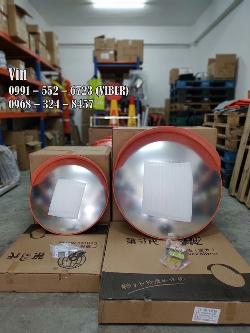 convex mirror 24" (Category: Construction & Building Materials) located in Bacoor. Submitted by zx400rr (Listing ID 1464624282, Image 1). Description: OUTDOOR CONVEX MIRROR 24” / 60cm • Lens: Polycarbonate Mirror • Viewing Angle: 130-160 degree • Viewing Distance: 0-20 Meters • Not affected by any type of light ray • Weather Proof • Impact Resistance • Bright Reflection • Anti-collision • It is not easy to break down, and effectively improve the 