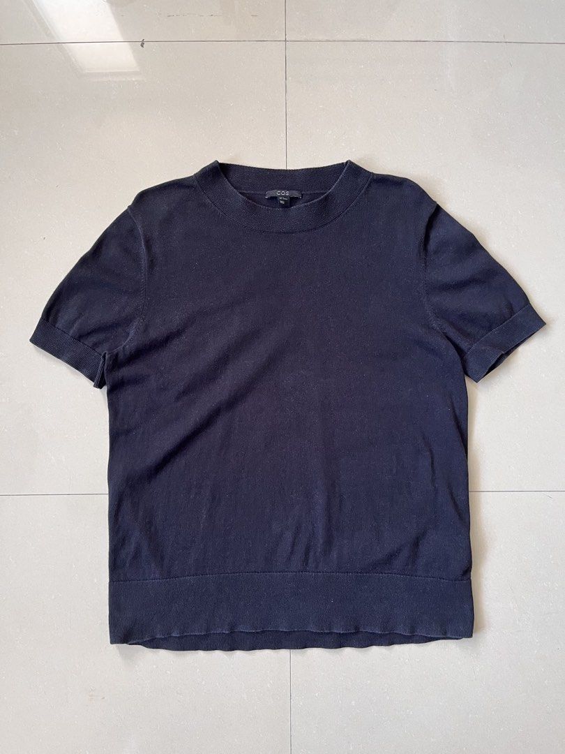 COS BLACK SHORT SLEEVE KNIT SWEATER (Category: Shirts) located in Magarao. Submitted by chalkzone20 (Listing ID 1464721048, Image 1). Description: Size: Euro Medium on tag Condition: 9.5/10 Color rate: 9.5/10 Made in Vietnam Dimensions: 19 x 24 1000+sf.