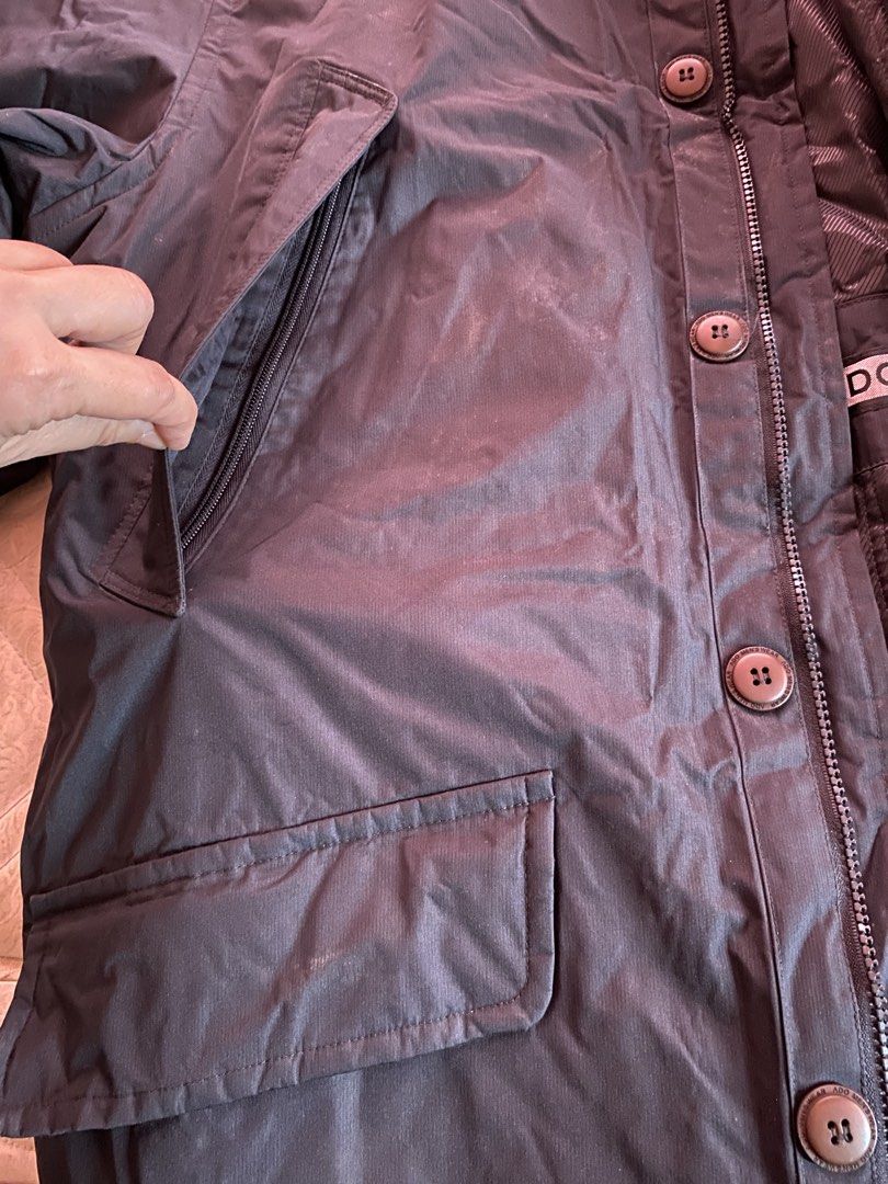 CP Company Black Hooded Jacket (Category: Coats, Jackets and Outerwear) located in Mandaluyong City. Submitted by mommykondo (Listing ID 1464602162, Image 3). Description: - Black winter jacket - Features a detachable hood - Zip and button closure for secure fit - Two chest pockets and two lower pockets for ample storage - Quilted lining for added warmth - Ideal for cooler weather conditions - Feel free to ask any questions!.