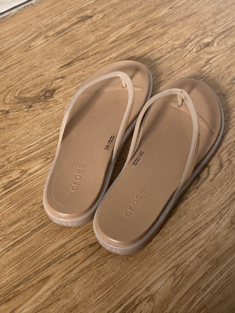 Crocs Miami Jelly Round Toe Size W7 (Category: Slippers and slides) located in Caloocan City. Submitted by zzhanzz (Listing ID 1464645562, Image 2). Description: - Crocs Miami Jelly flip flops - Color: milk chocolate/ nude - Size: Women's 7 (W7) - Ideal for beach days and casual outings - super nice on the feet!! - used once, still in very good condition - i have the plastic and tags i will put itin before shipping :).