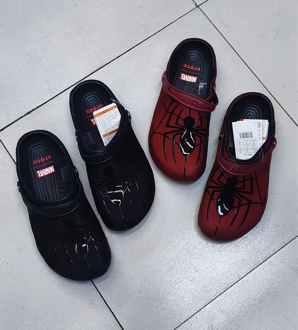 Crocs spiderman (Category: Slippers & Slides) located in Manila. Submitted by kyojincleofe (Listing ID 1464735152, Image 3). Description: SIZE 41 42 43 44 45 .