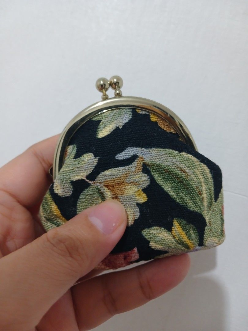 Cute Tapestry Kisslock from Japan (Category: Purses & Pouches) located in Pasig City. Submitted by moreonwatches (Listing ID 1464638503, Image 2). Description: Japan-Sourced Like new condition Cute and small size Gold hardwares.