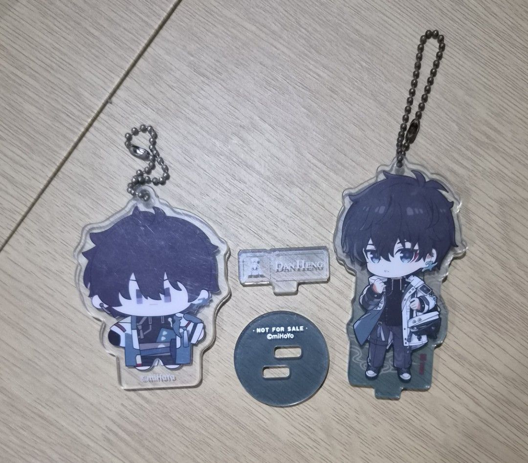 Dan Heng Honkai Star Rail Acrylic Keychain Standee (Category: Character Goods) located in Angeles City. Submitted by anthologied (Listing ID 1464711364, Image 1). Description: - Official miHoYo Honkai Star Rail merchandise Honkai Star Rail Dan Heng Chibi Apparel Standee & Honkai Star Rail Q-version keychain 500 each ❌️ Sensitive MOD: JNT MOP: Gcash.
