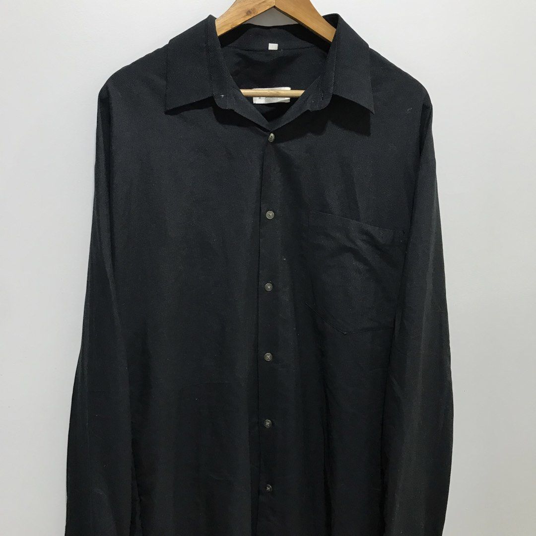 DANSEN Black Button Down Longsleeve Polo (Category: Formal Shirts) located in Cavite. Submitted by tanya.valentin (Listing ID 1464684892, Image 1). Description: .