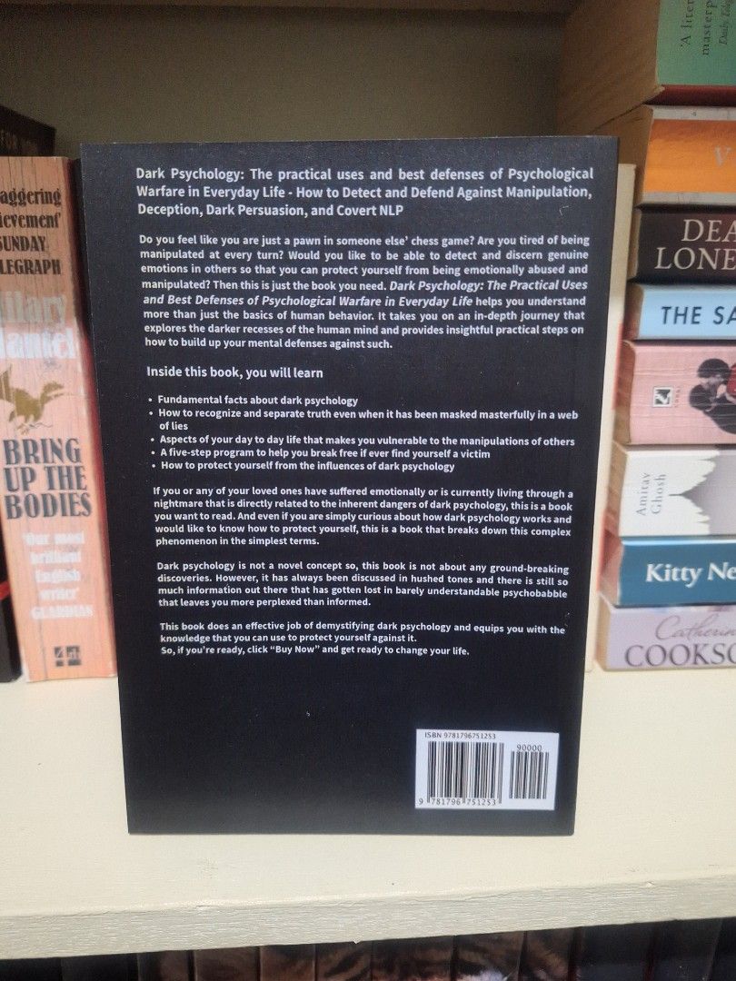 Dark Psychology by James Williams (Category: Storybooks) located in La Trinidad. Submitted by november001 (Listing ID 1464660363, Image 2). Description: REPRINT -Please be informed that this is not an original edition (published) but a REPRINT.