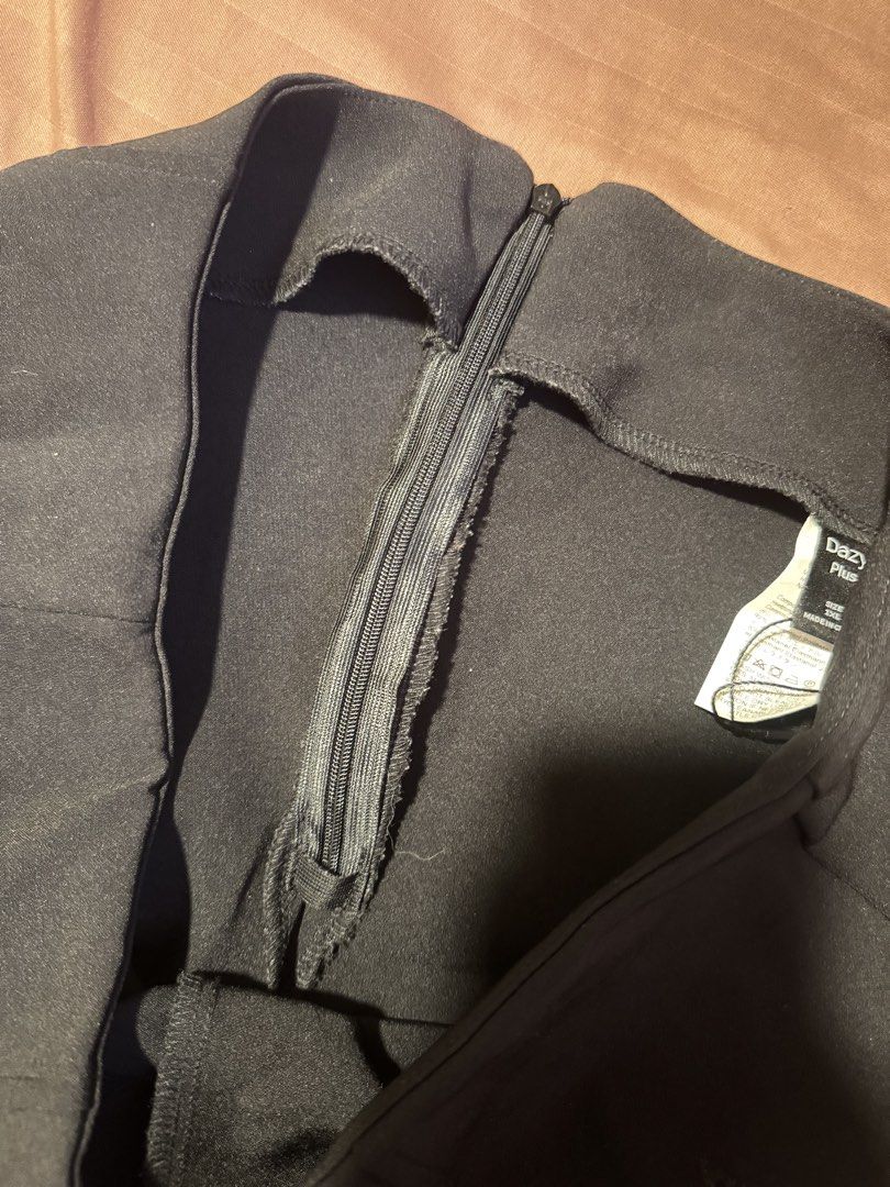 Dazy Plus 1XL Black Pants - Made in China (Category: Shorts) located in Cavite. Submitted by dianaaangue (Listing ID 1464649346, Image 3). Description: - Brand: Dazy Plus - Size: 1XL - Color: Black - Material: Comfortable stretch fabric with 8% elastane - Origin: Made in China - Care: Machine wash cold (gentle cycle), do not bleach, tumble dry low, low iron if needed, gentle dry clean..