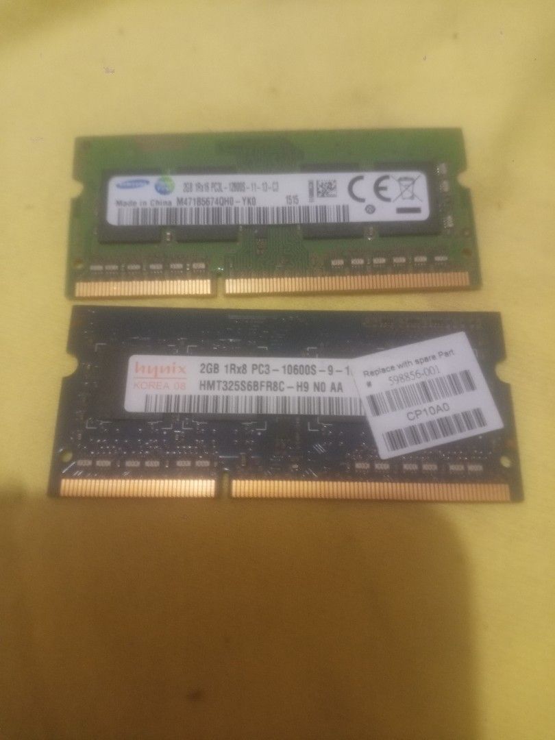 DDR 4GB AND 2GB (Category: Laptops & Notebooks) located in Manila. Submitted by jabefa1234 (Listing ID 1464602170, Image 2). Description: .