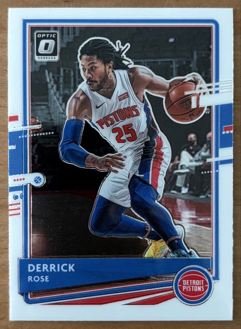 Derrick Rose | NBA Cards ~ Optic '20 - '21 (Category: Raw Singles) located in Makati City. Submitted by cardlab (Listing ID 1464633168, Image 1). Description: Items are 💯 authentic/original/legit. About The Card: • '20 - '21 Optic • Card No. 102 FOR: • Cards ₱99 and below with Card Sleeves • Cards ₱100 and up with Used Toploader • ₱10 for Bnew Tops Packaging (If Shipping): ✔️ Plastic cover ✔️ Cardboard ✔️ Bubble wrap NOTE: • Cards are raw • Card