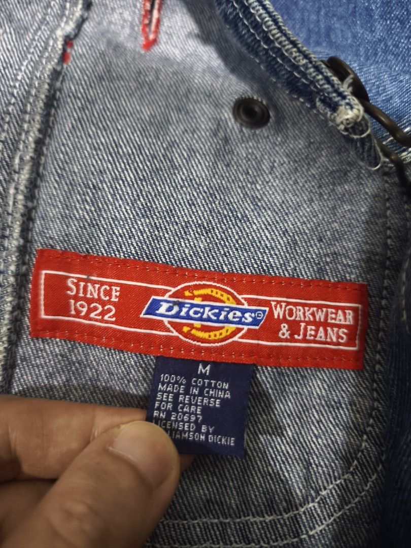 Dickies denim overall vintage (Category: Jumpsuits) located in Las Pinas. Submitted by trident88 (Listing ID 1464676192, Image 3). Description: Dickies denim overall women (vintage) ✅ Prestine condition ✅ No holes or damages in fabric 🤝Php850 📍Loc: Las Piñas City ⚠️ Strictly no meetup 🚚📦 Pick up only or delivery thru lalamove at buyers expense.
