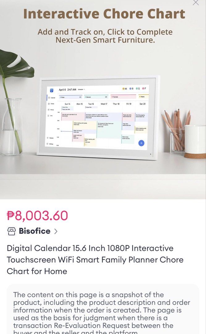 Digital Calendar (Category: Other Home Appliances) located in Caloocan City. Submitted by epicogiftshop (Listing ID 1464584849, Image 2). Description: .