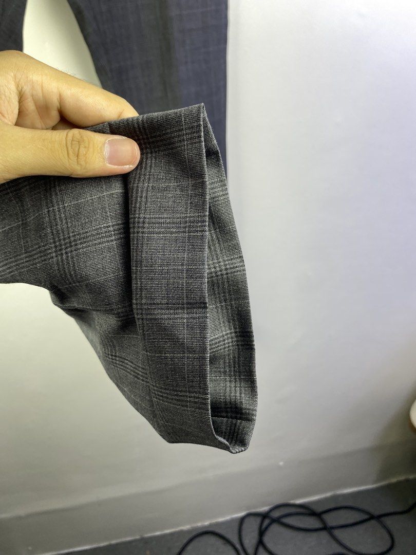 Dior Wool Trousers Size 46 Grey Plaid (Category: Trousers) located in Manila. Submitted by declutterpromax (Listing ID 1464603372, Image 2). Description: - Authentic Dior Trousers - Classic Grey Plaid Pattern - 100% Virgin Wool - Double-Lined for Comfort & Quality - Size: 46 - Made in Italy - Ideal for Formal or Smart Casual Outfits.