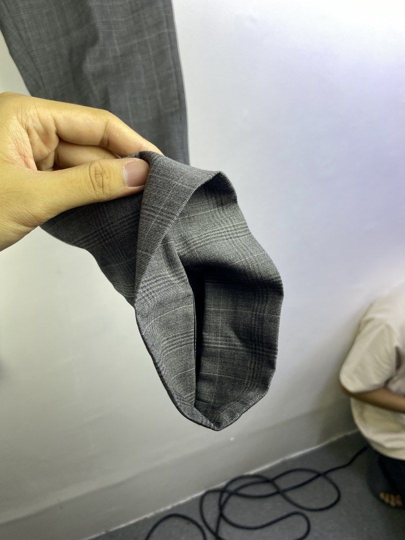 Dior Wool Trousers Size 46 Grey Plaid (Category: Trousers) located in Manila. Submitted by declutterpromax (Listing ID 1464603372, Image 3). Description: - Authentic Dior Trousers - Classic Grey Plaid Pattern - 100% Virgin Wool - Double-Lined for Comfort & Quality - Size: 46 - Made in Italy - Ideal for Formal or Smart Casual Outfits.
